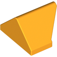 Lego kostka (kostička) střecha 2x1 sklon (šikmá) 45° oboustranná hladká zkosená, světle oranžová (6015238)
